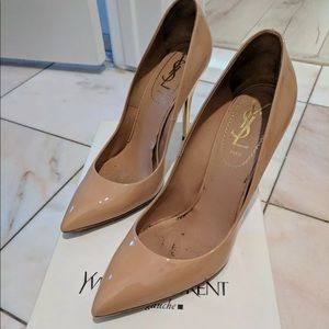 YSL Nude Pointy Toe Heels